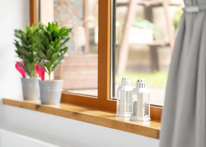 Daire Piekny Z Ogrodkiem I Tarasem & Parking By Renters *